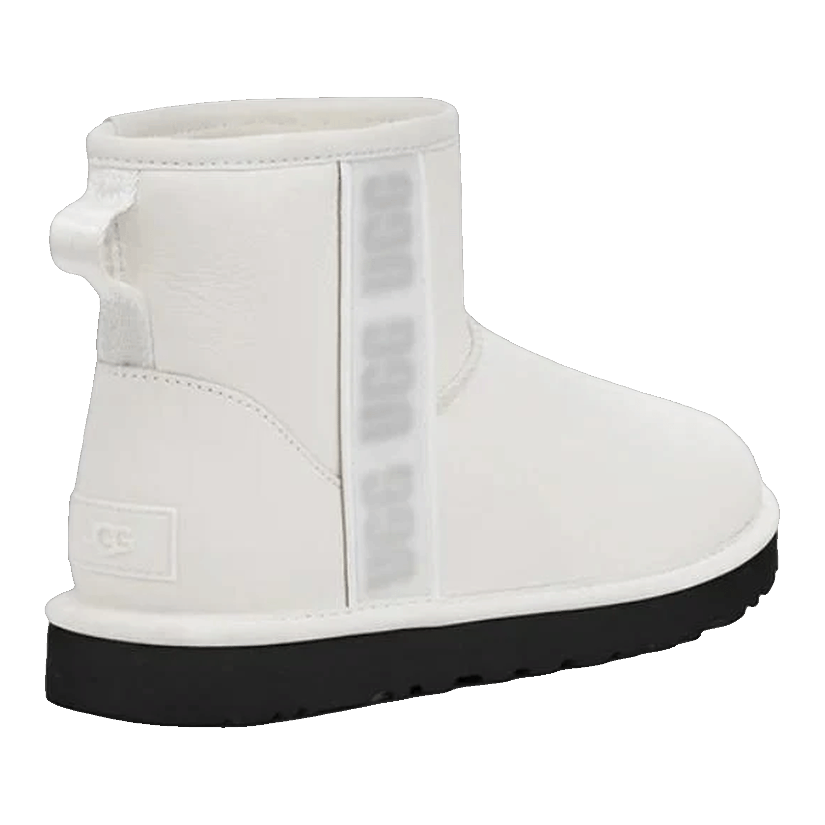 UGG Classic Mini Side Logo Boot Ultra Matte White (W) Back