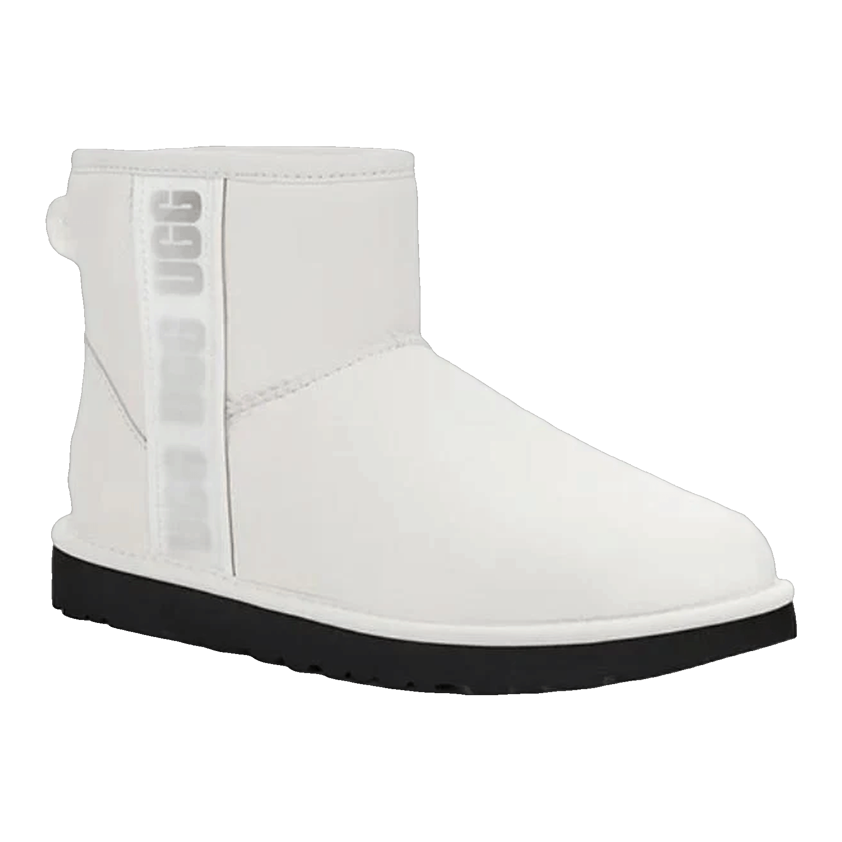 UGG Classic Mini Side Logo Boot Ultra Matte White (W) Side