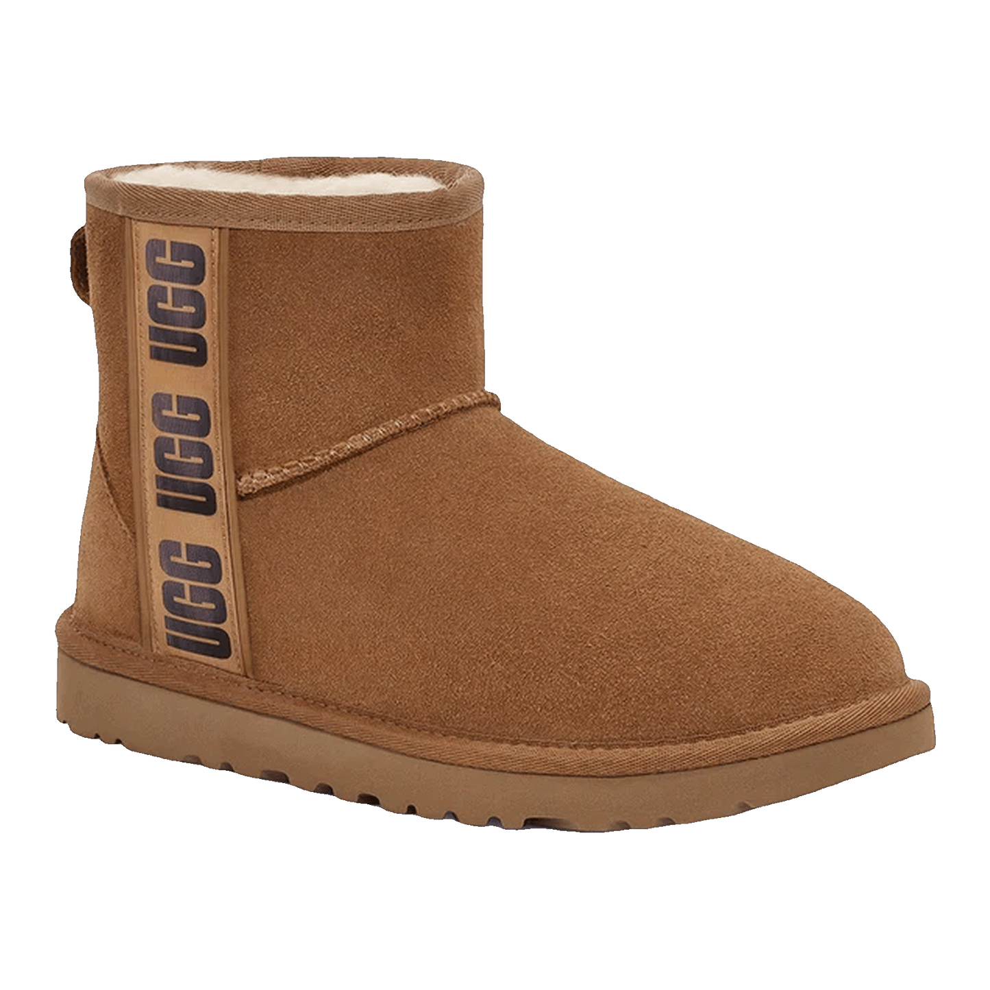 UGG Classic Mini Side Logo II Boot Chestnut (W) Side