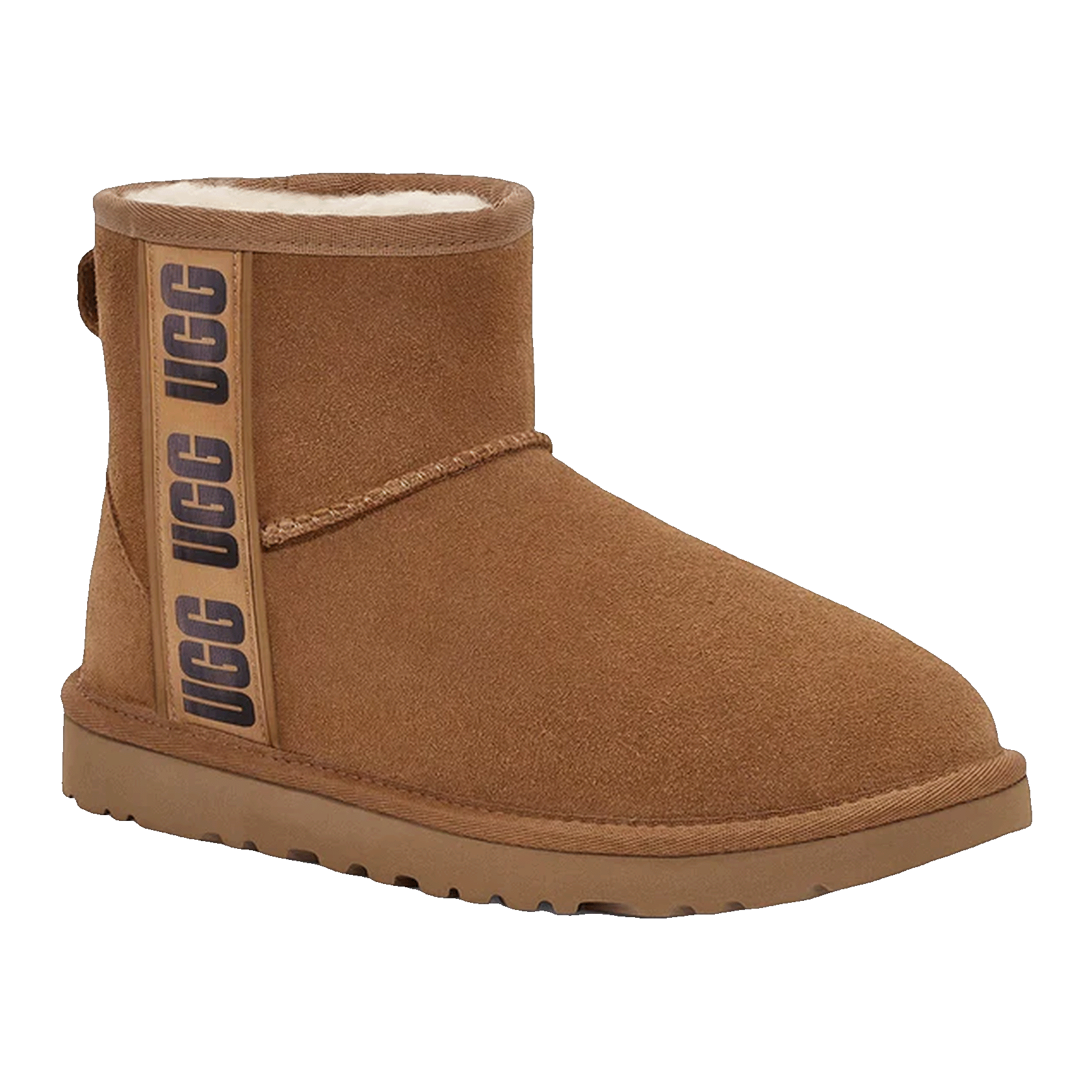 UGG Classic Mini Side Logo II Boot Chestnut (W) Side
