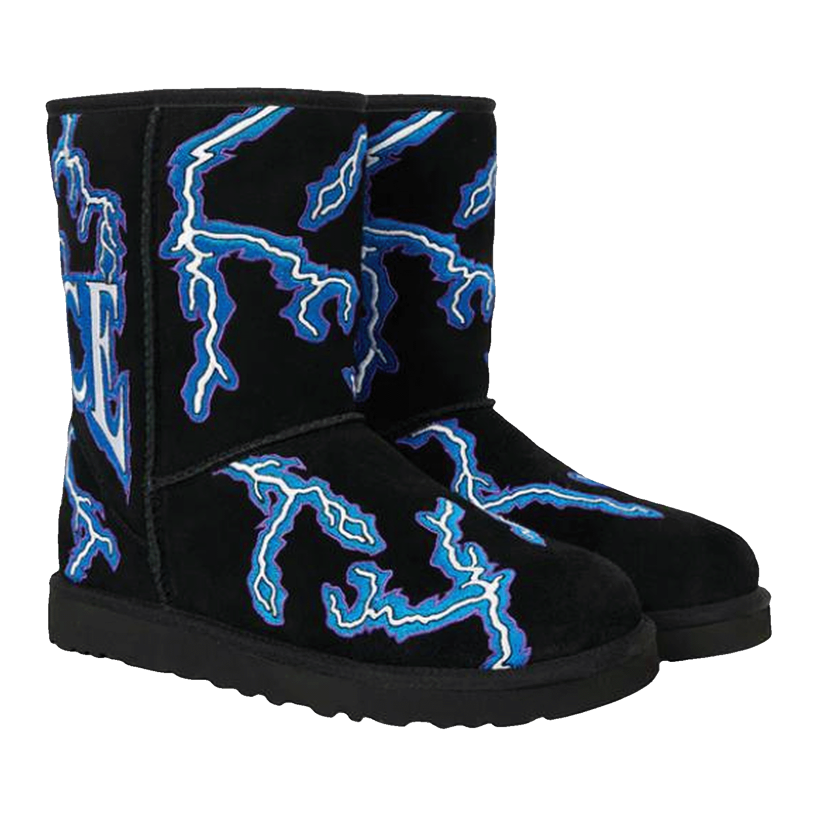 UGG Classic Short Boot Palace Lightning Black Side