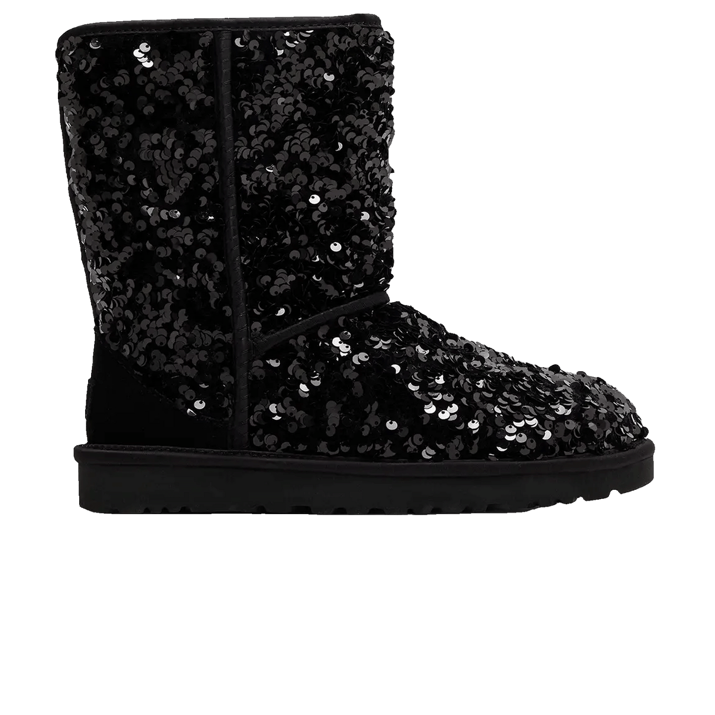 UGG Classic Short Chunky Sequin Boot Black (W)