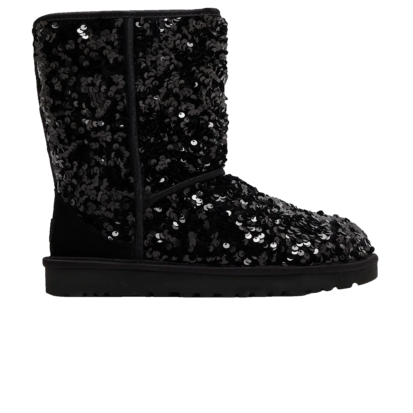 UGG Classic Short Chunky Sequin Boot Black (W)