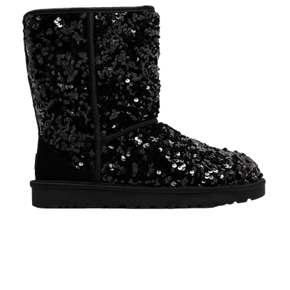 UGG Classic Short Chunky Sequin Boot Black (W)