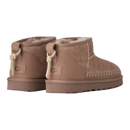 UGG Classic Ultra Mini Biarritz Boot Rocky Oak (W) Back