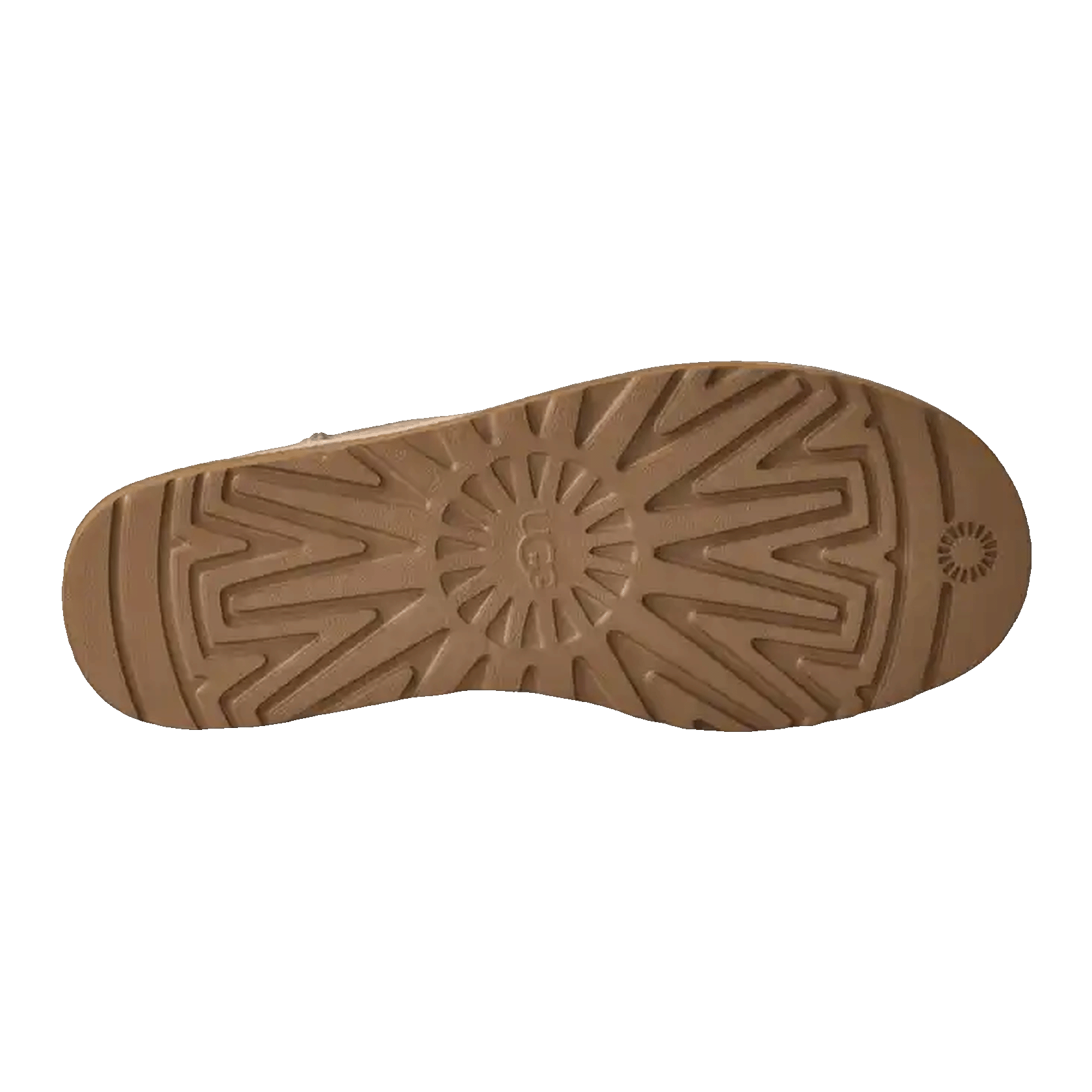 UGG Classic Ultra Mini Boot Driftwood Biking Red Sohle