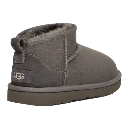 UGG Classic Ultra Mini Boot Grey (Kids) Back
