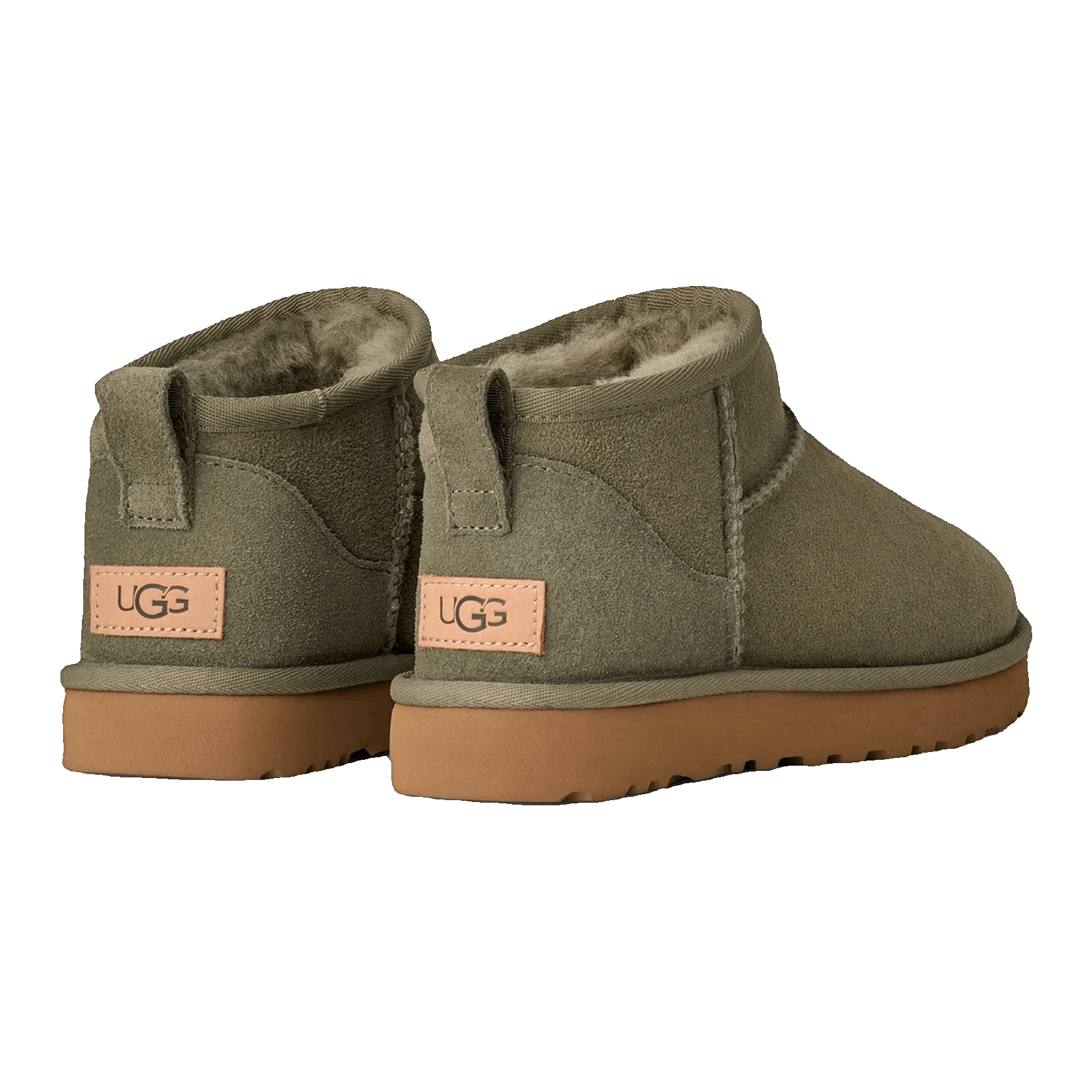 UGG Classic Ultra Mini Boot Moss Green Amphora (W) Back