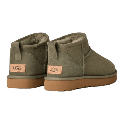 UGG Classic Ultra Mini Boot Moss Green Amphora (W) Back