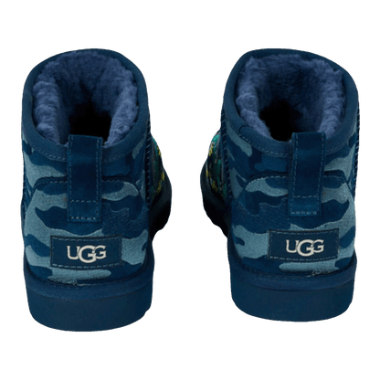UGG Classic Ultra Mini Boot Palace Navy Camo Back