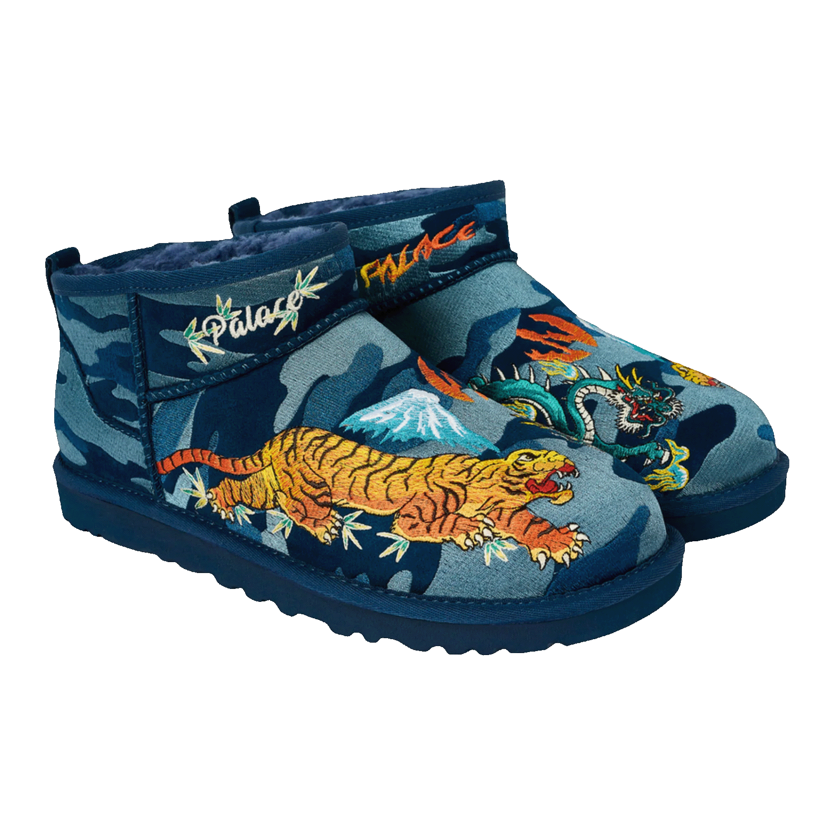 UGG Classic Ultra Mini Boot Palace Navy Camo Side