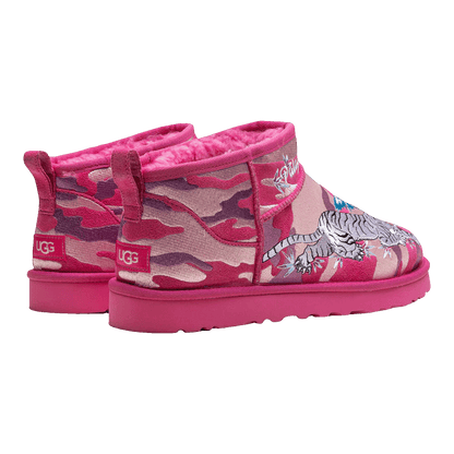 UGG Classic Ultra Mini Boot Palace Pink Camo Back