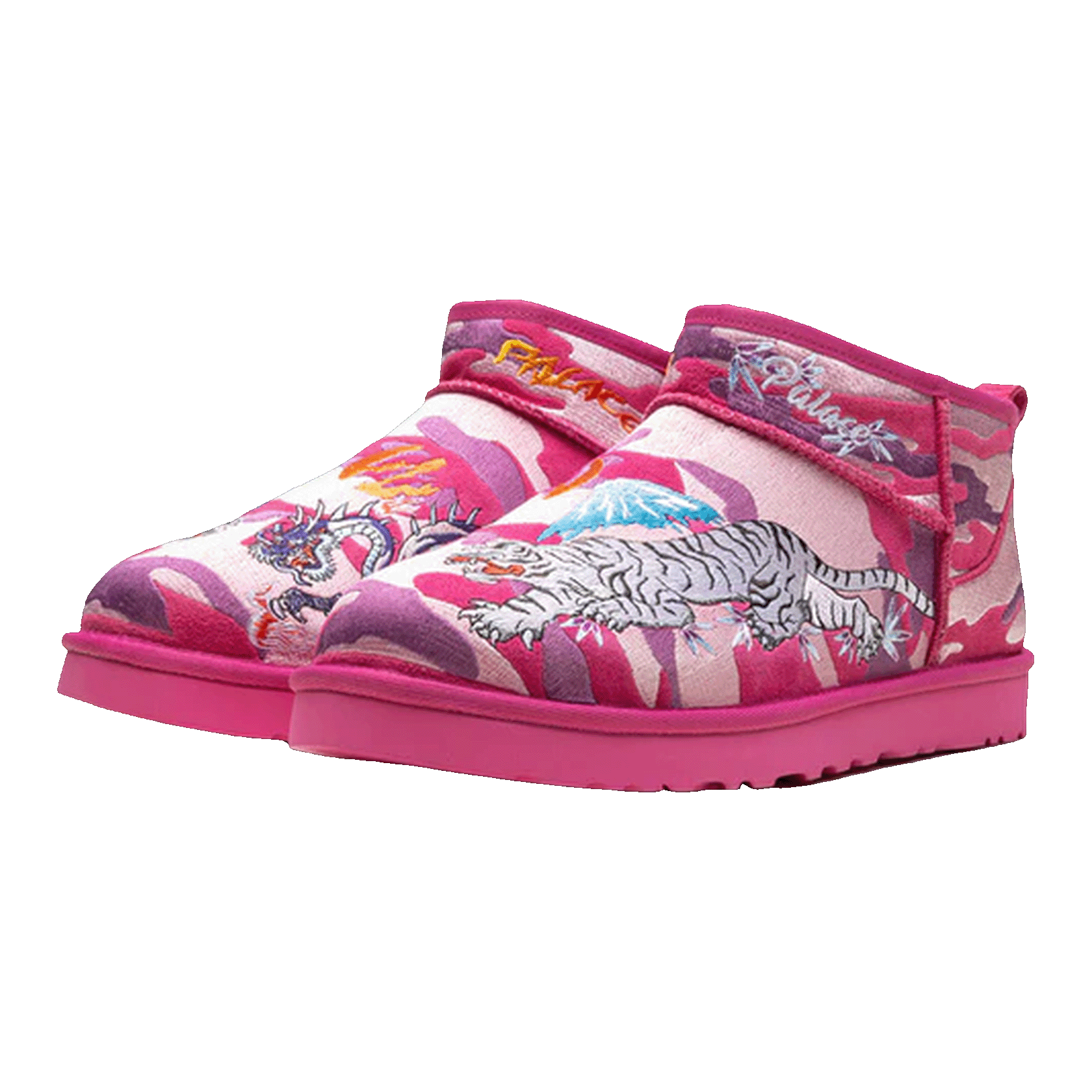 UGG Classic Ultra Mini Boot Palace Pink Camo Side