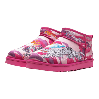 UGG Classic Ultra Mini Boot Palace Pink Camo Side