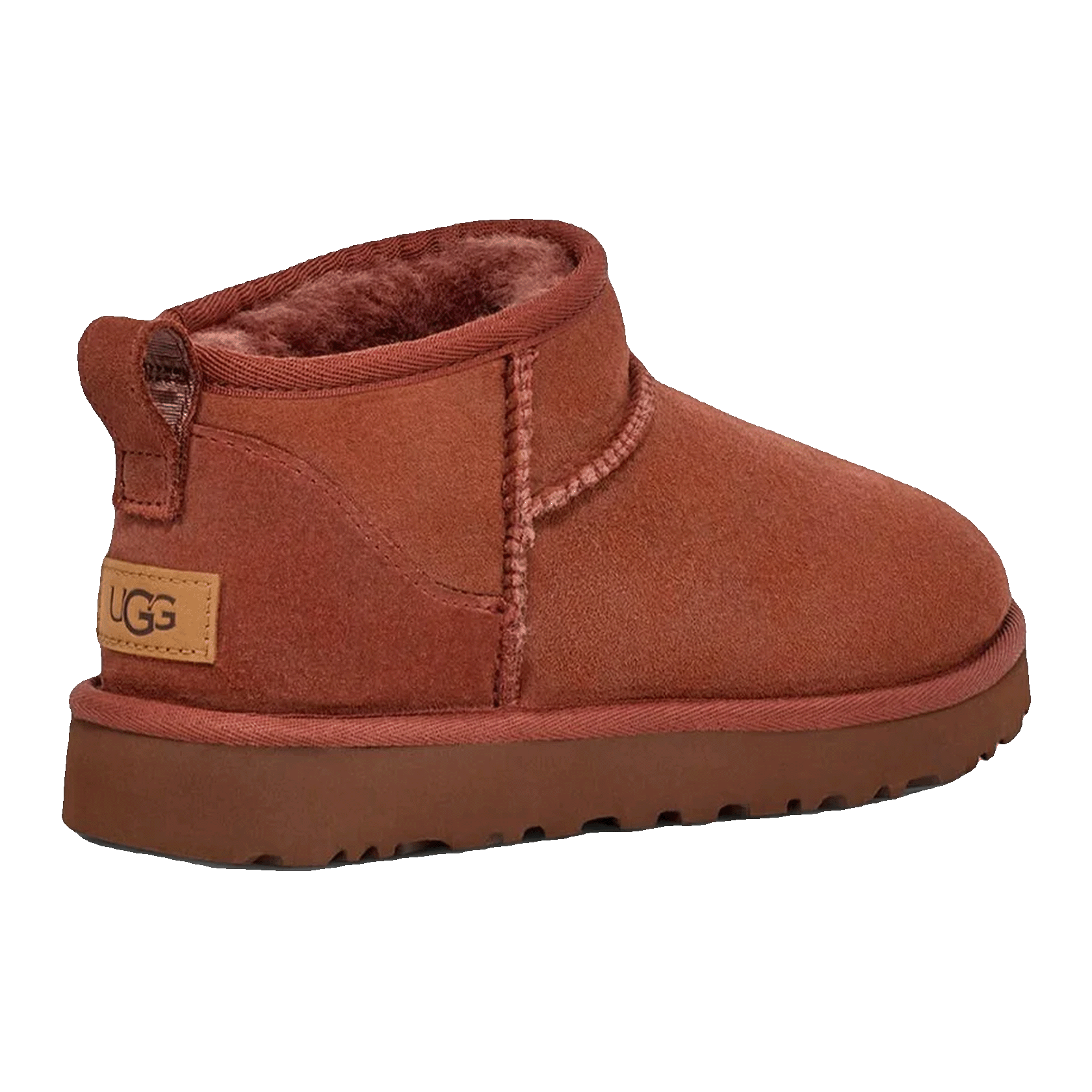 UGG Classic Ultra Mini Boot Red Jasper (W) Back