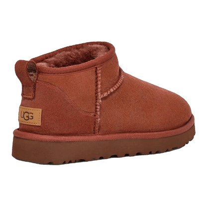 UGG Classic Ultra Mini Boot Red Jasper (W) Back