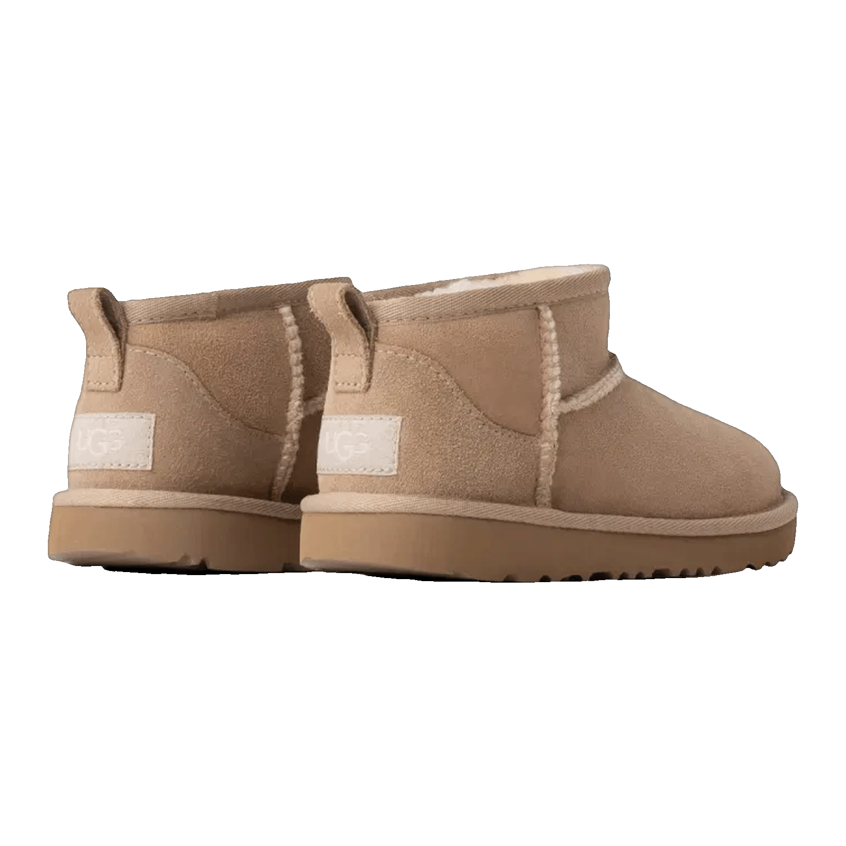 UGG Classic Ultra Mini Boot Sand (Kids) Back