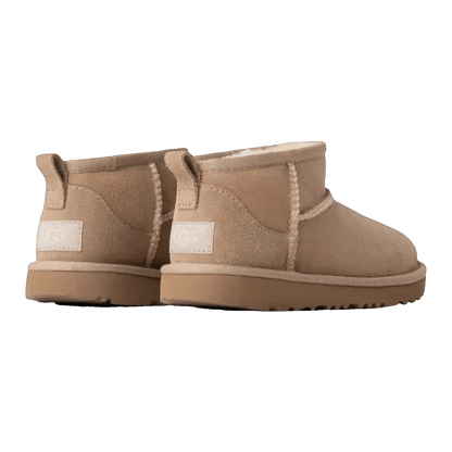 UGG Classic Ultra Mini Boot Sand (Kids) Back