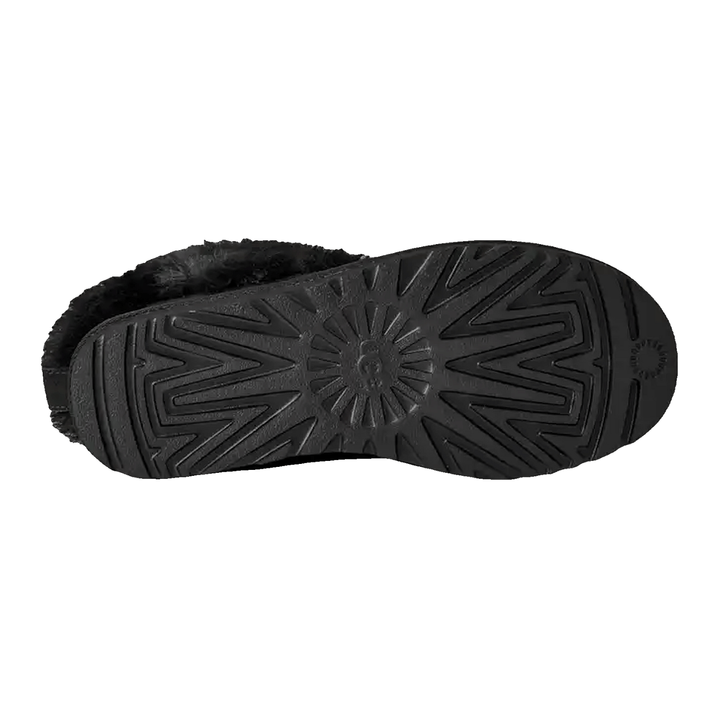 UGG Classic Ultra Mini Chalet Boot Black (W) Sohle