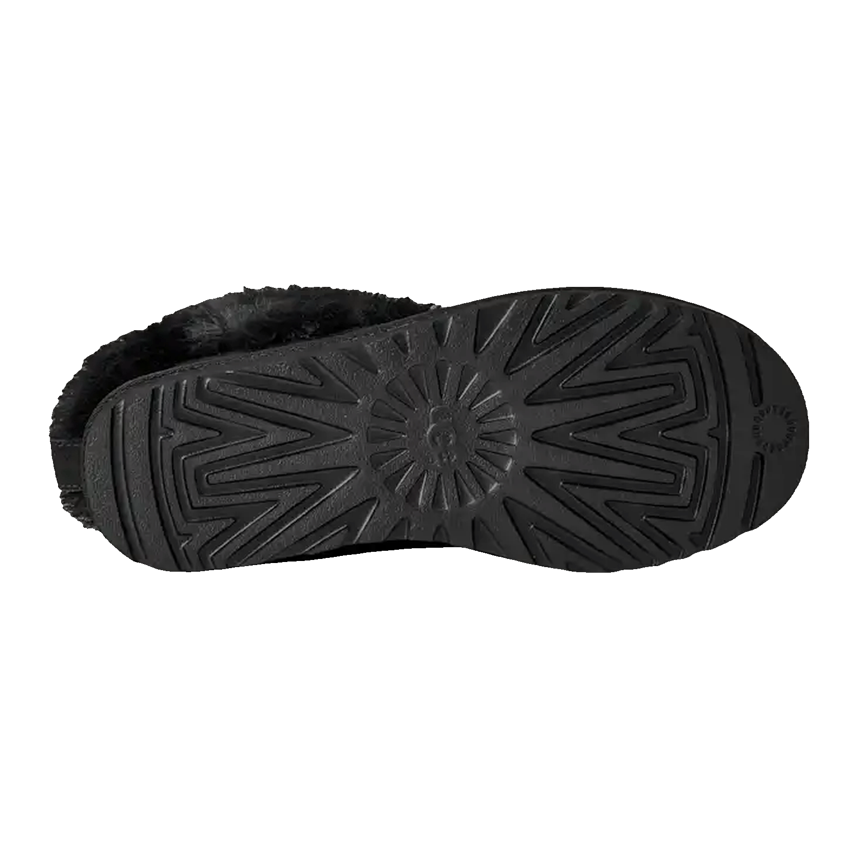 UGG Classic Ultra Mini Chalet Boot Black (W) Sohle