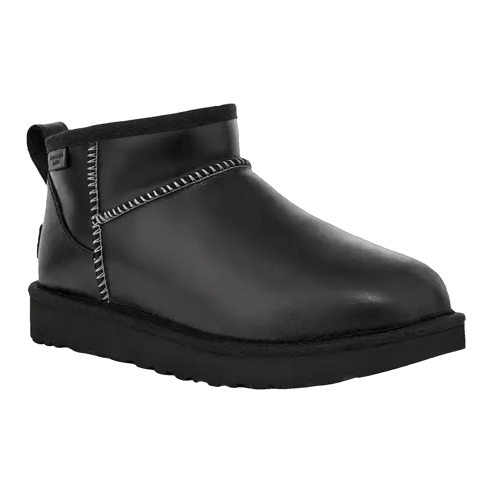 UGG Classic Ultra Mini LTHR Regen Boot Black Side