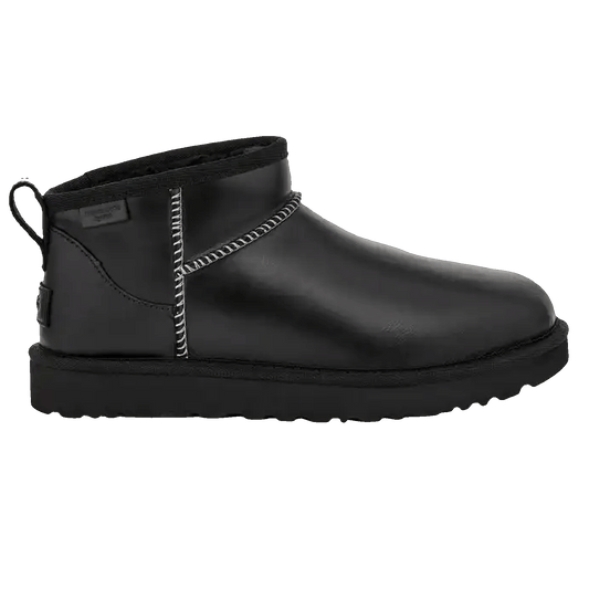 UGG Classic Ultra Mini LTHR Regen Boot Black (W)