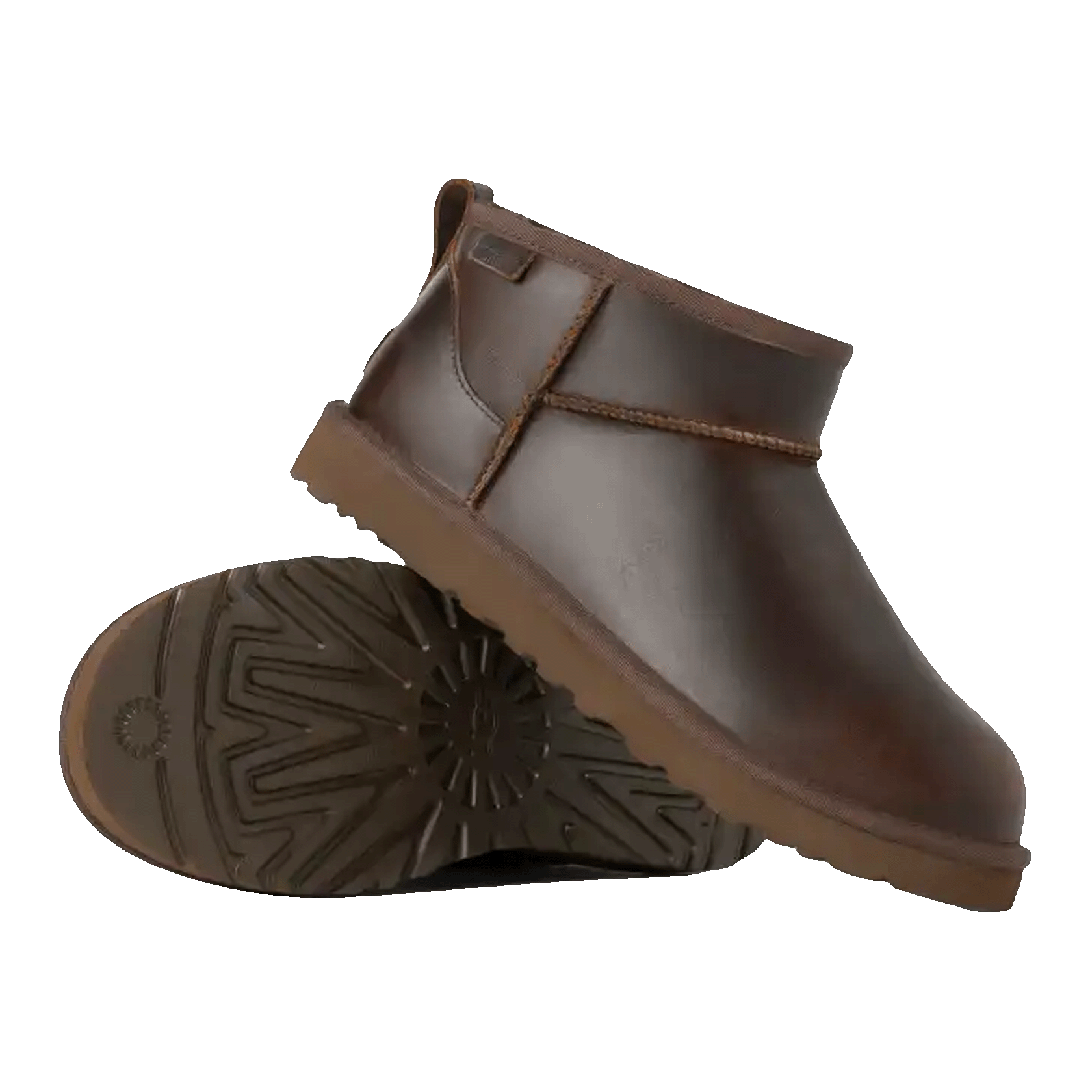 UGG Classic Ultra Mini LTHR Regen Boot Ironwood Detail