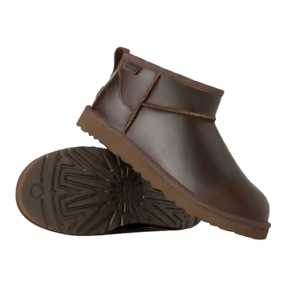 UGG Classic Ultra Mini LTHR Regen Boot Ironwood Detail