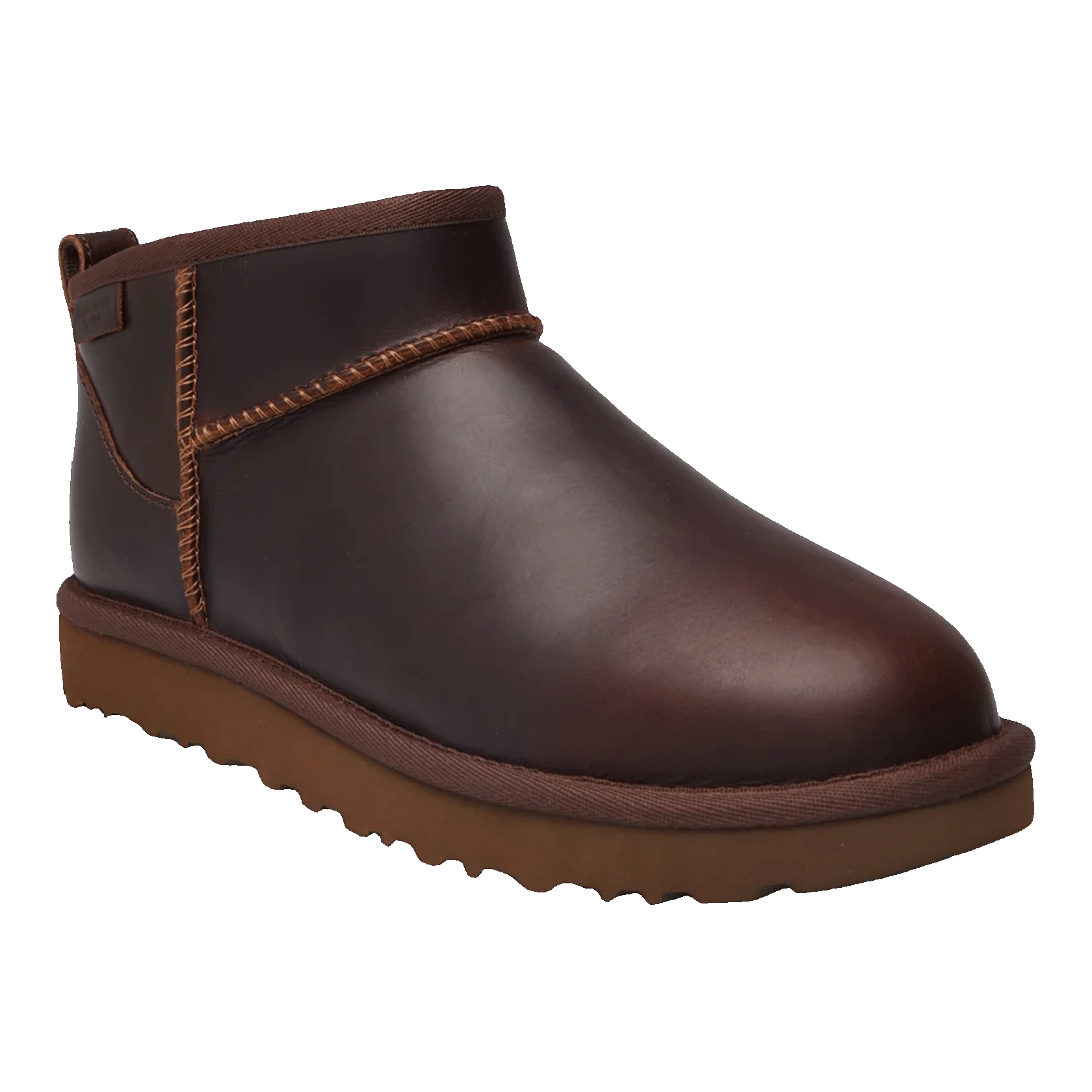 UGG Classic Ultra Mini LTHR Regen Boot Ironwood Side