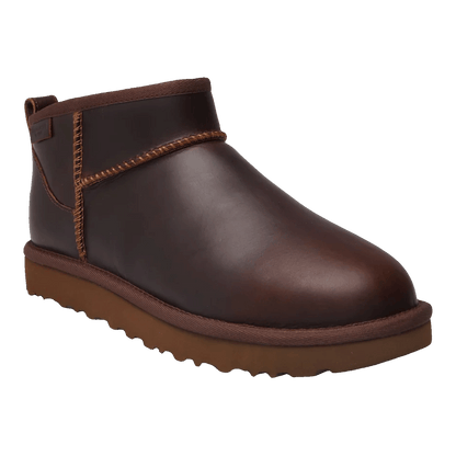 UGG Classic Ultra Mini LTHR Regen Boot Ironwood Side