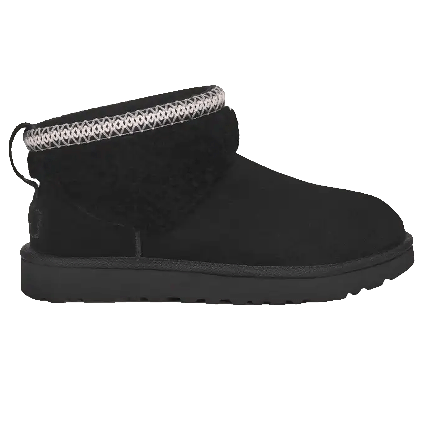 UGG Classic Ultra Mini Maxi Curly Boot Black (W)
