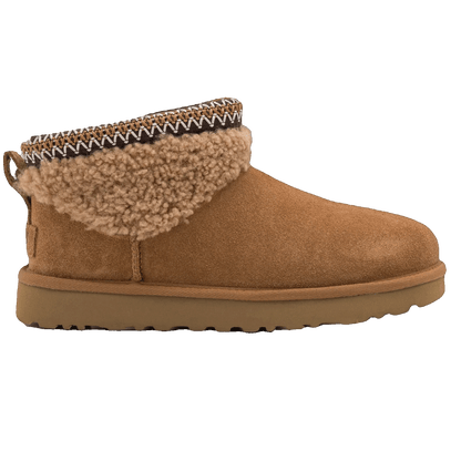 UGG Classic Ultra Mini Maxi Curly Boot Chestnut (Kids)