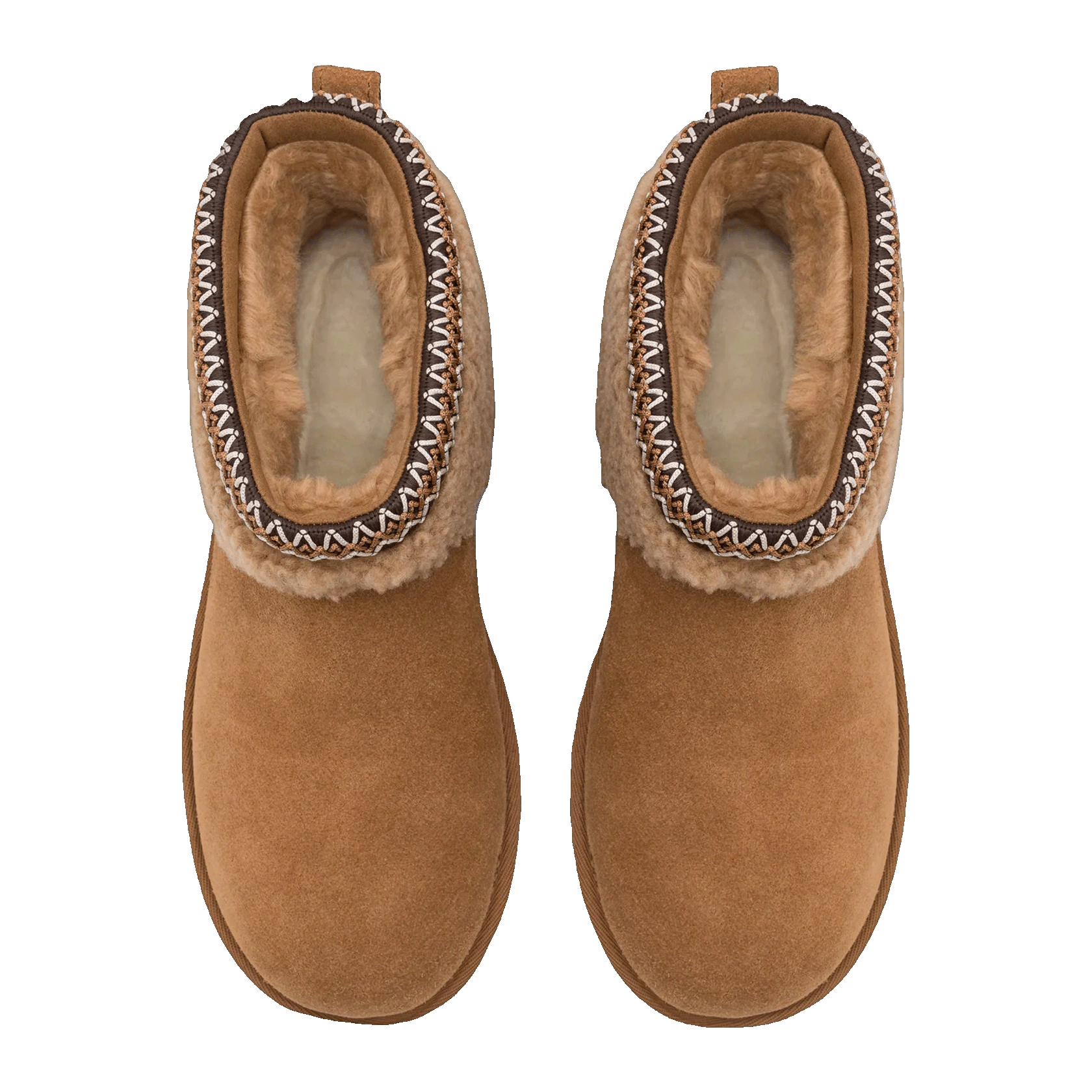 UGG Classic Ultra Mini Maxi Curly Boot Chestnut (Kids) Oben