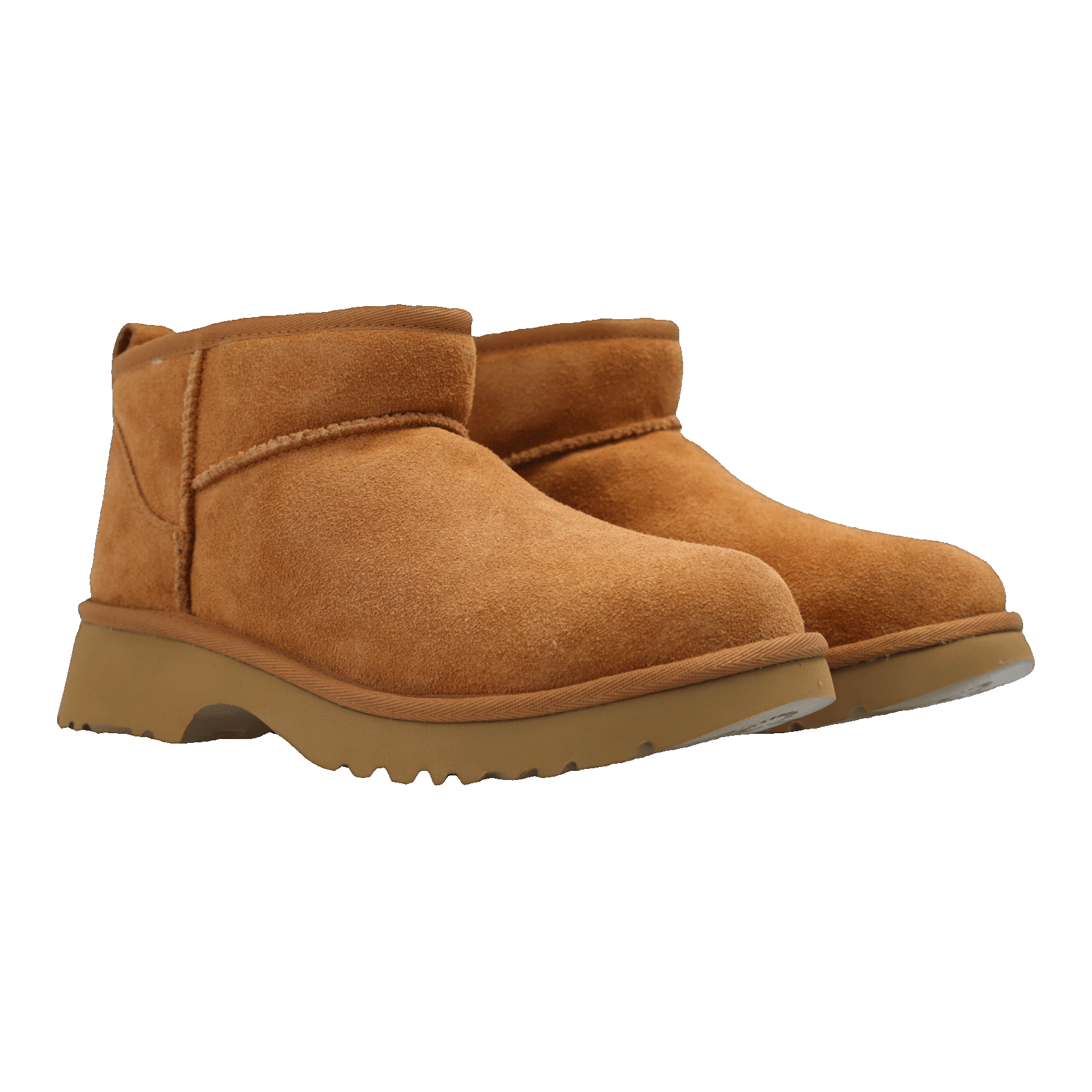 UGG Classic Ultra Mini New Heights Boot Chestnut (Kids) Side