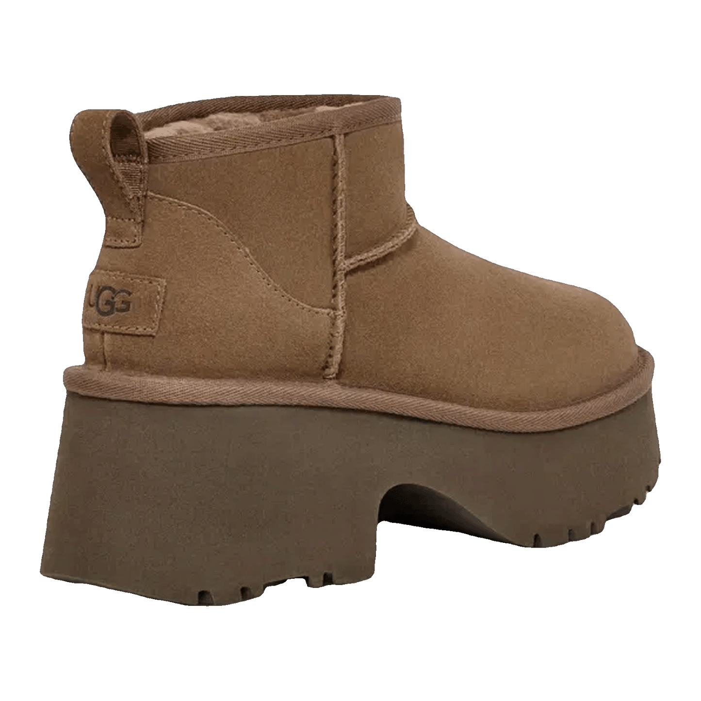 UGG Classic Ultra Mini New Heights Boot Hickory (W) Back