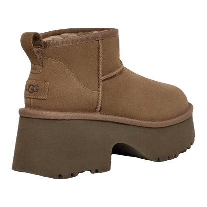 UGG Classic Ultra Mini New Heights Boot Hickory (W) Back