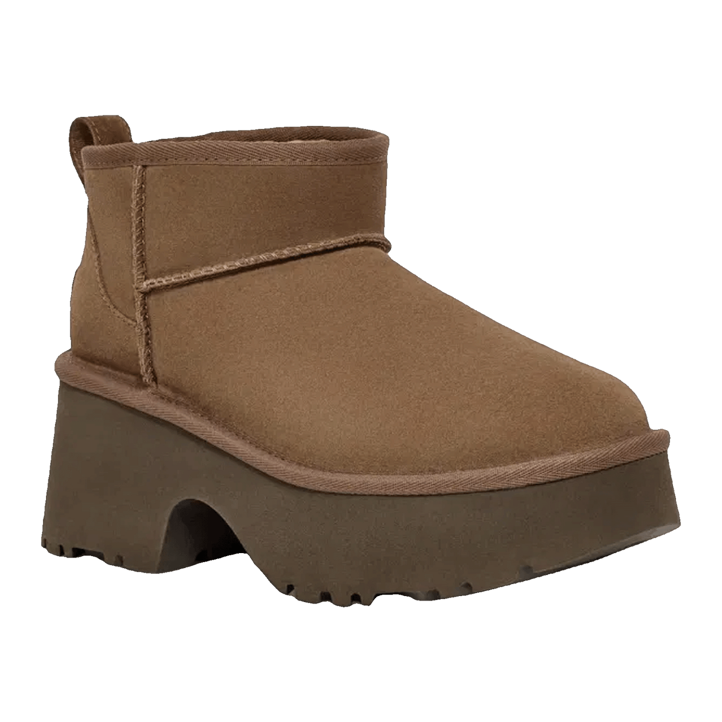 UGG Classic Ultra Mini New Heights Boot Hickory (W) Side
