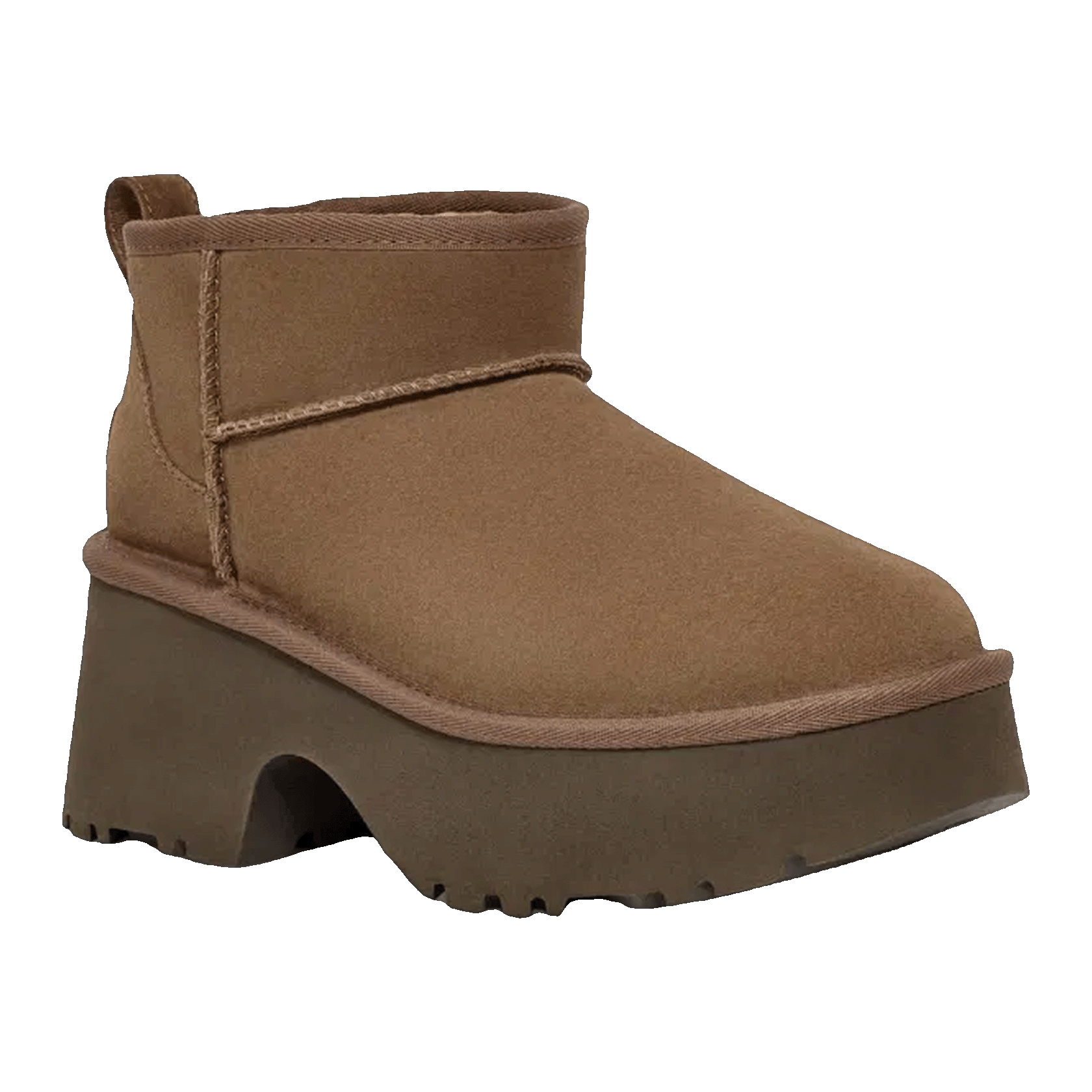 UGG Classic Ultra Mini New Heights Boot Hickory (W) Side