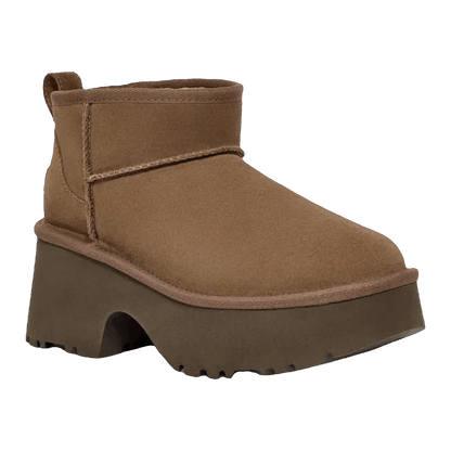 UGG Classic Ultra Mini New Heights Boot Hickory (W) Side