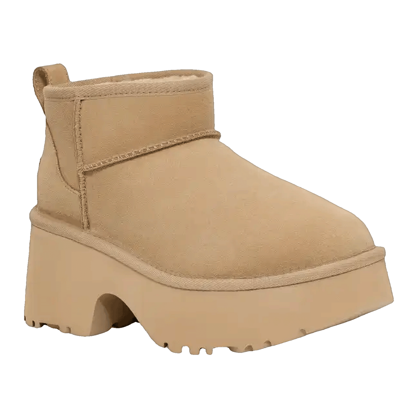 UGG Classic Ultra Mini New Heights Boot Mustard Seed (W) Side