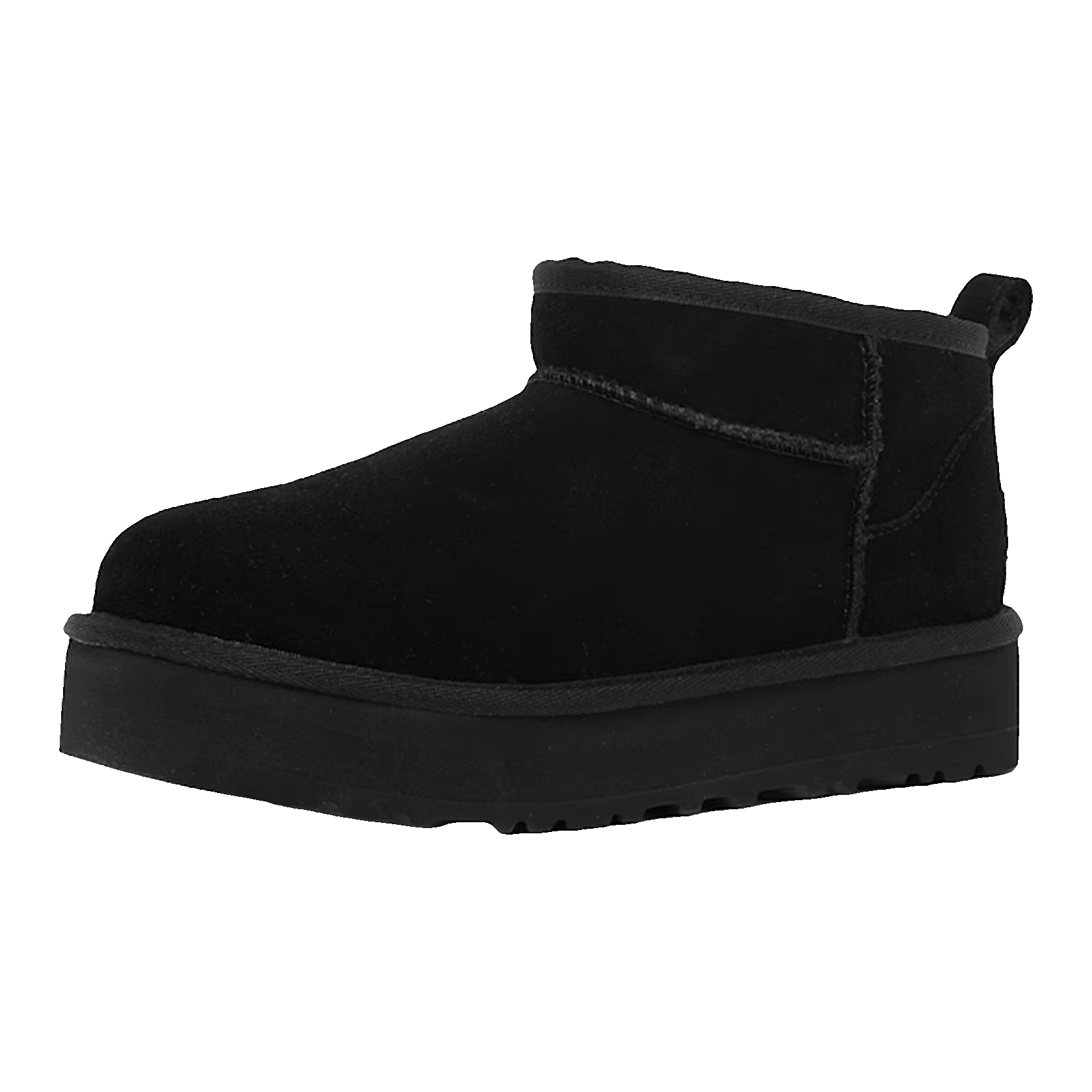UGG Classic Ultra Mini Platform Boot Black (Kids) Side