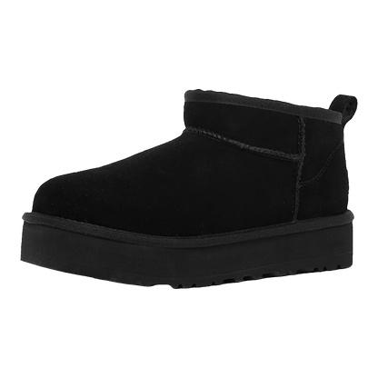 UGG Classic Ultra Mini Platform Boot Black (Kids) Side