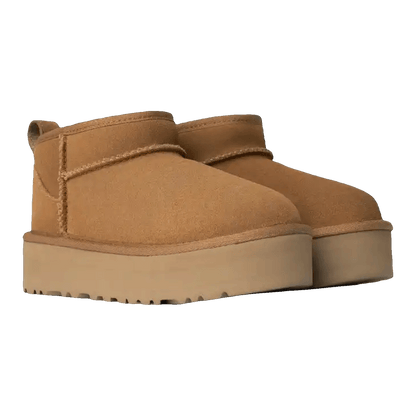 UGG Classic Ultra Mini Platform Boot Chestnut (Kids) Side