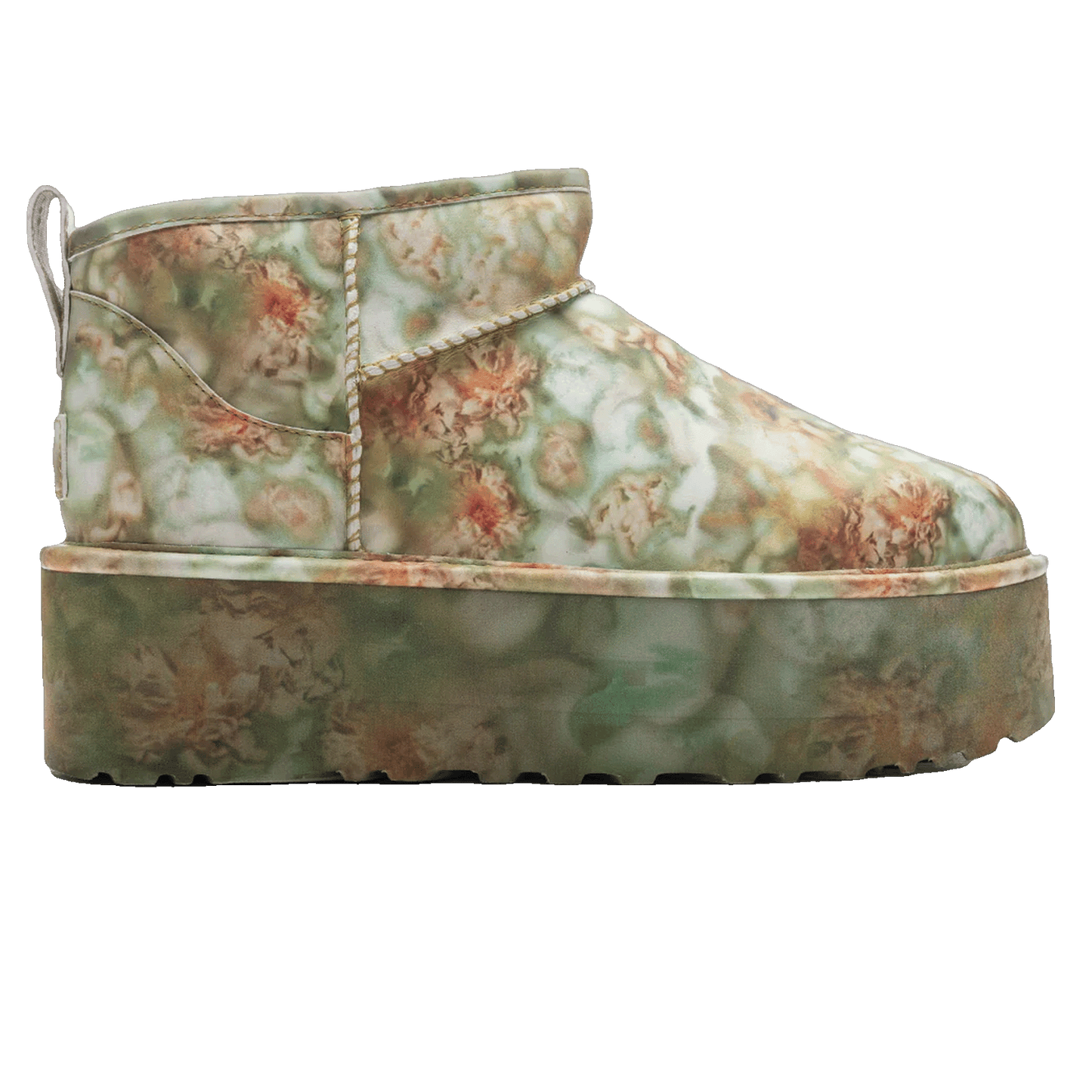 UGG Classic Ultra Mini Platform Boot Collina Strada Green Floral