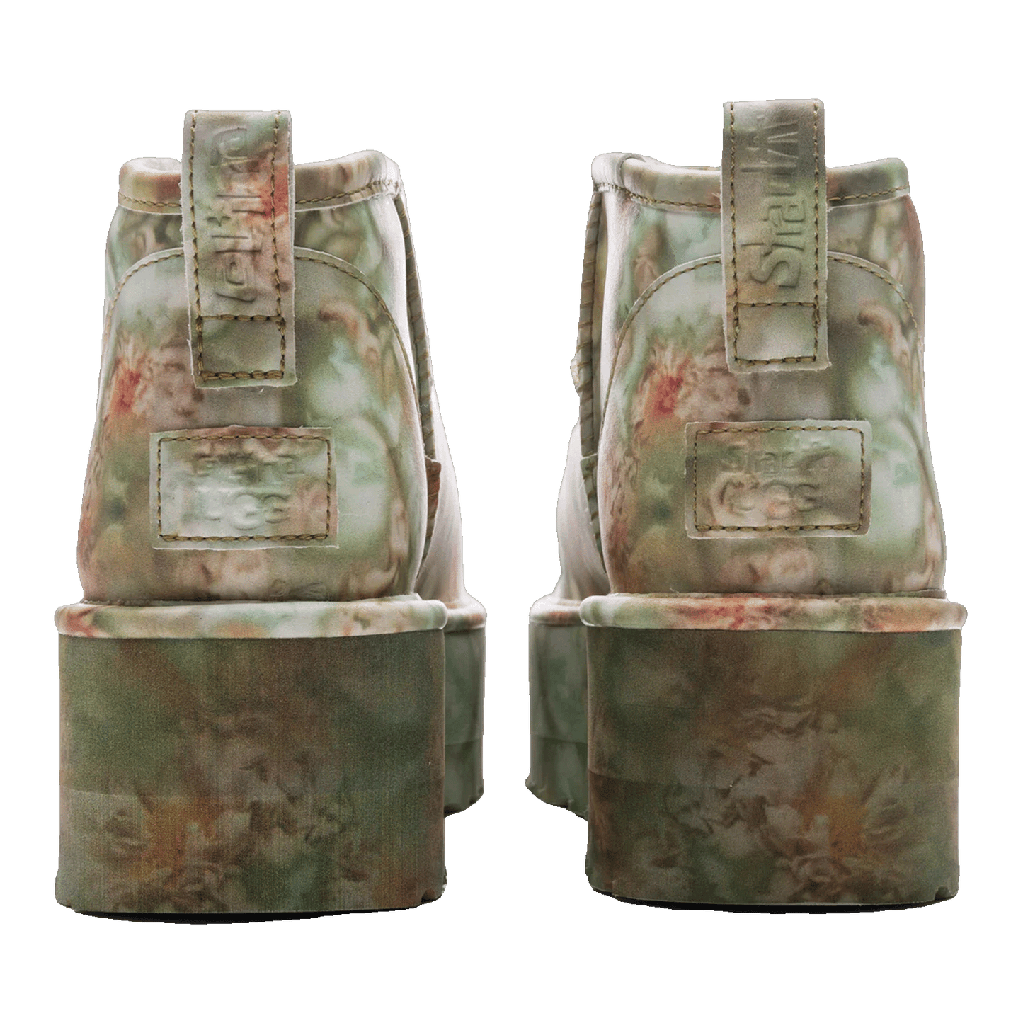UGG Classic Ultra Mini Platform Boot Collina Strada Green Floral Back
