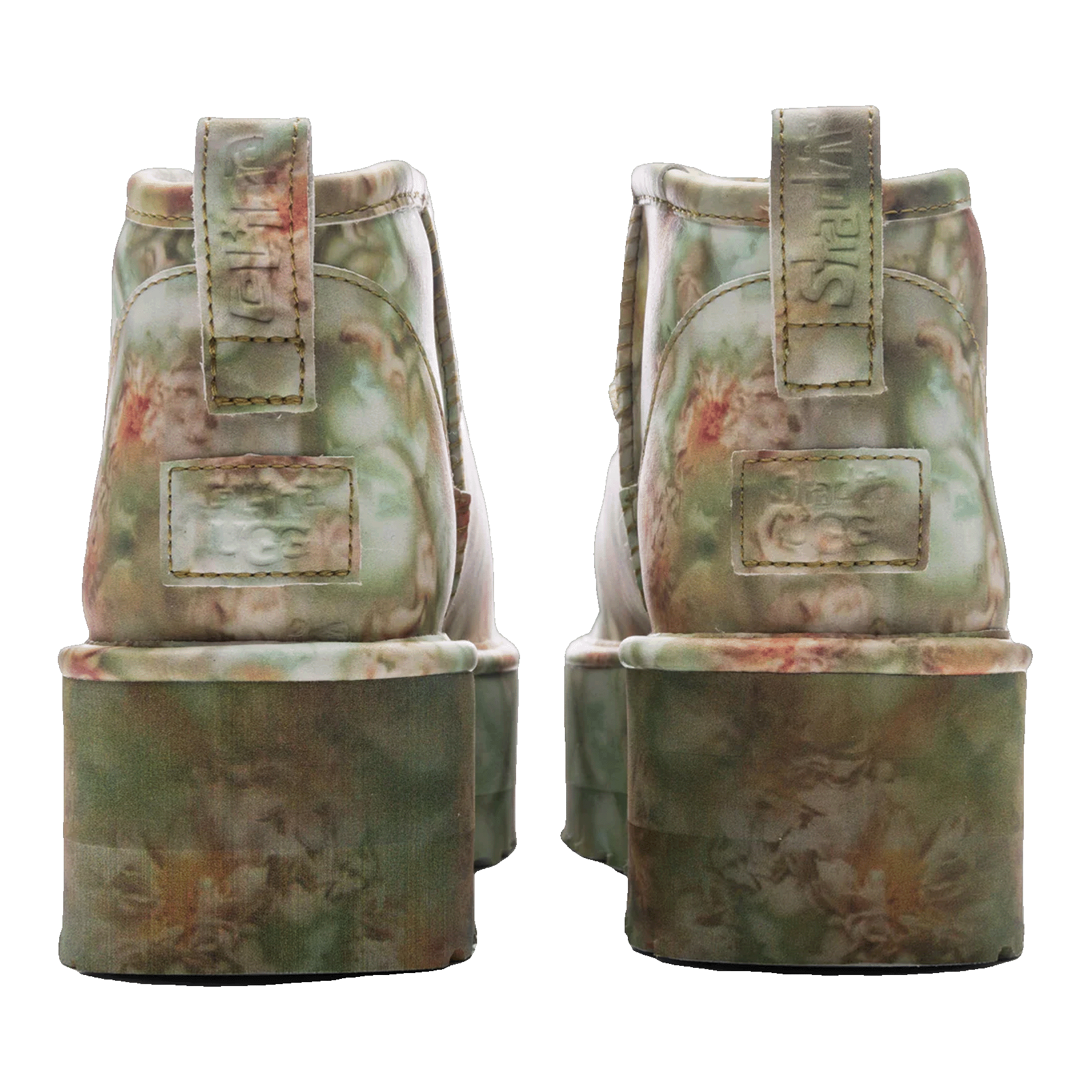 UGG Classic Ultra Mini Platform Boot Collina Strada Green Floral Back