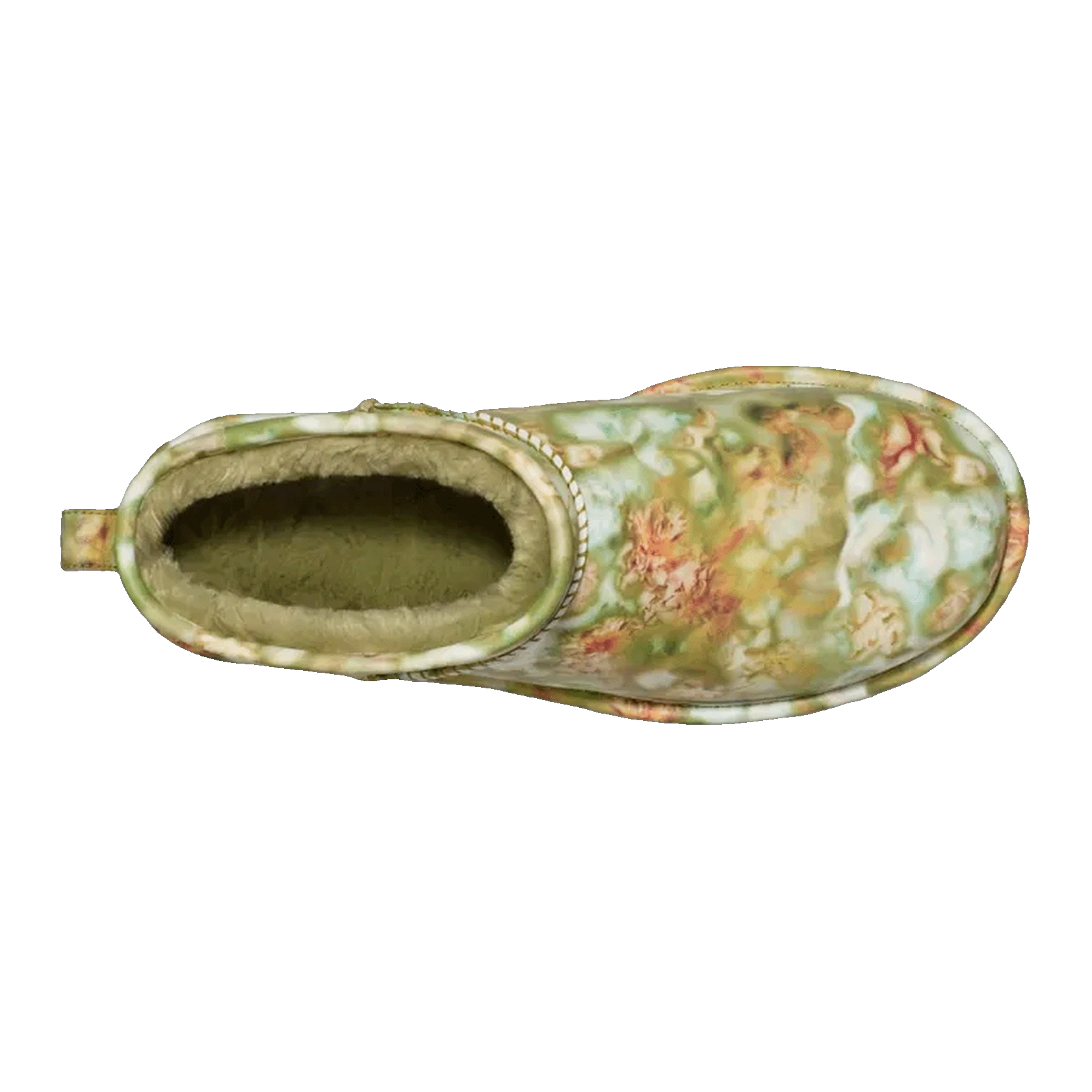 UGG Classic Ultra Mini Platform Boot Collina Strada Green Floral Oben