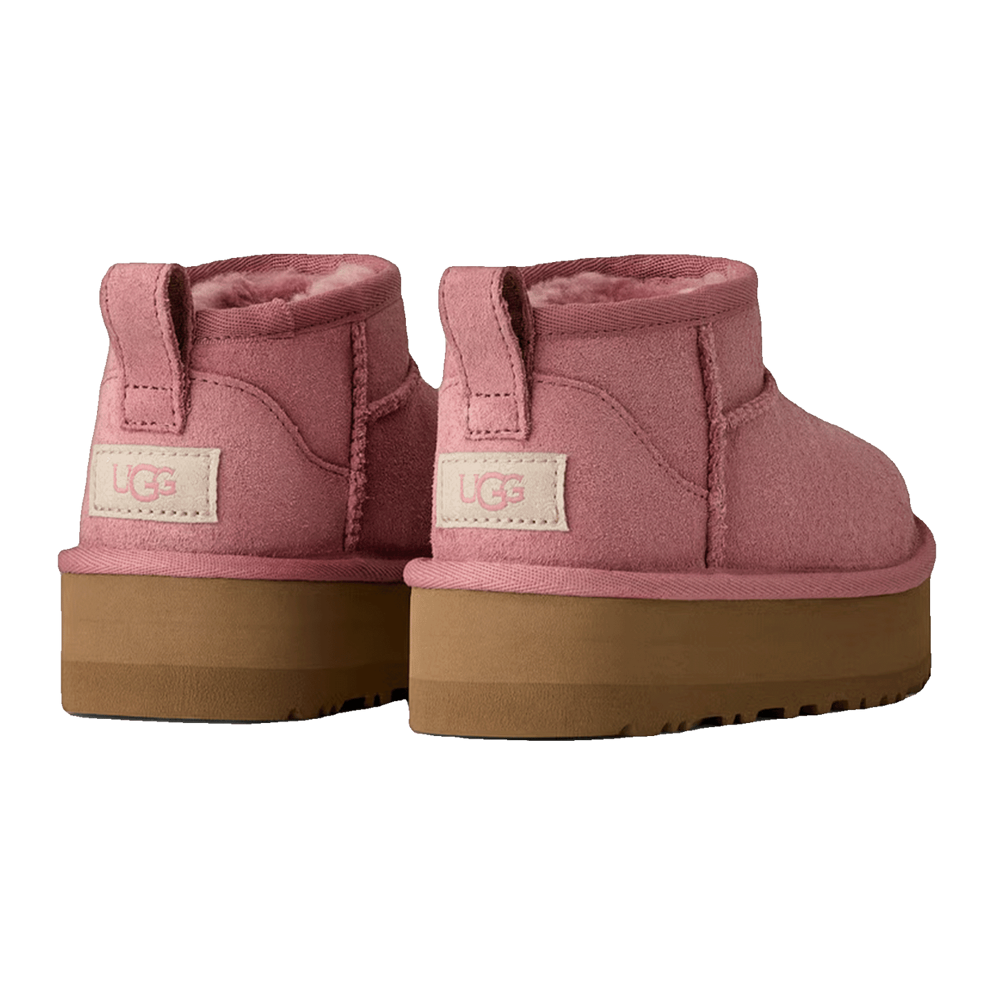 UGG Classic Ultra Mini Platform Boot Pink Dawn (Kids) Back