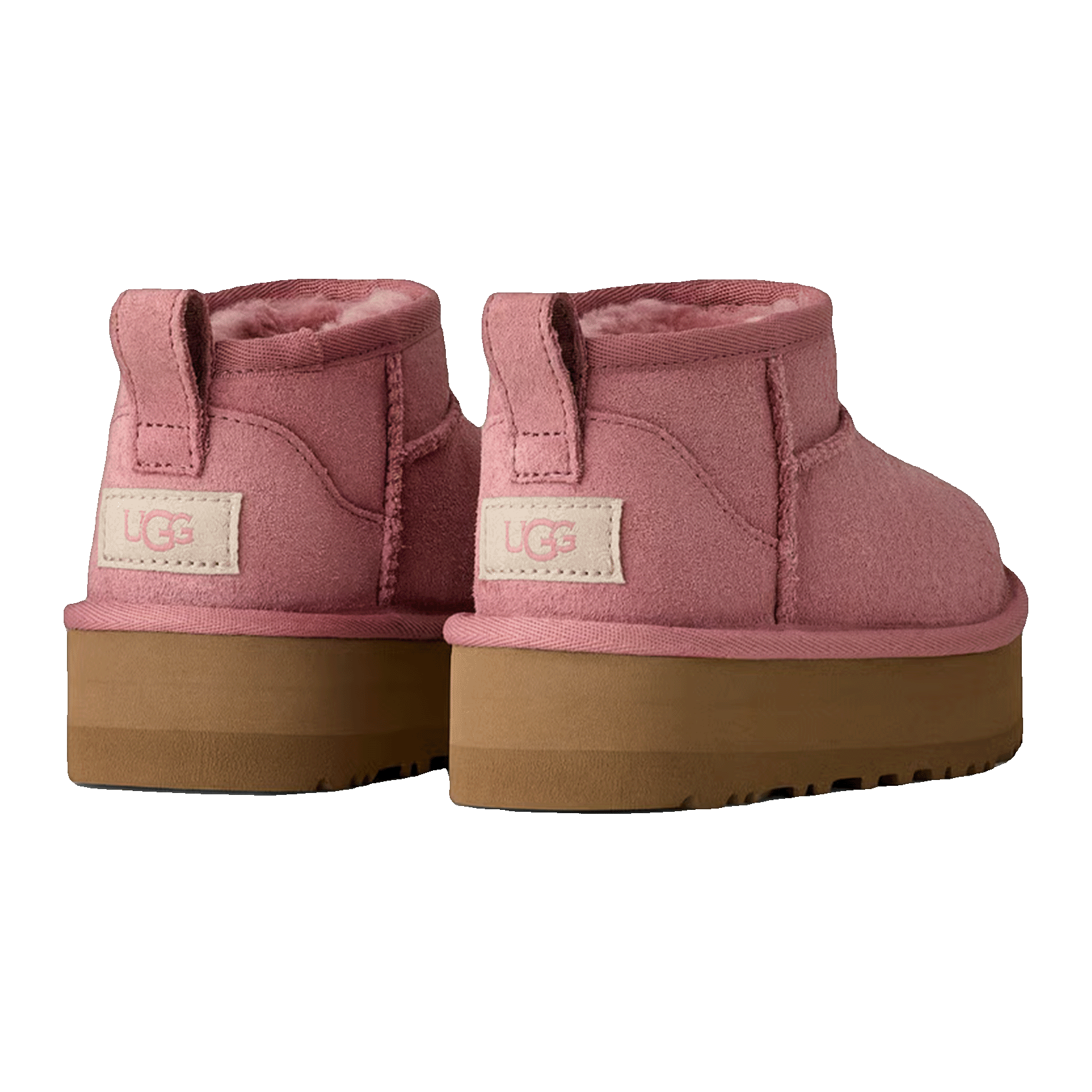UGG Classic Ultra Mini Platform Boot Pink Dawn (Kids) Back