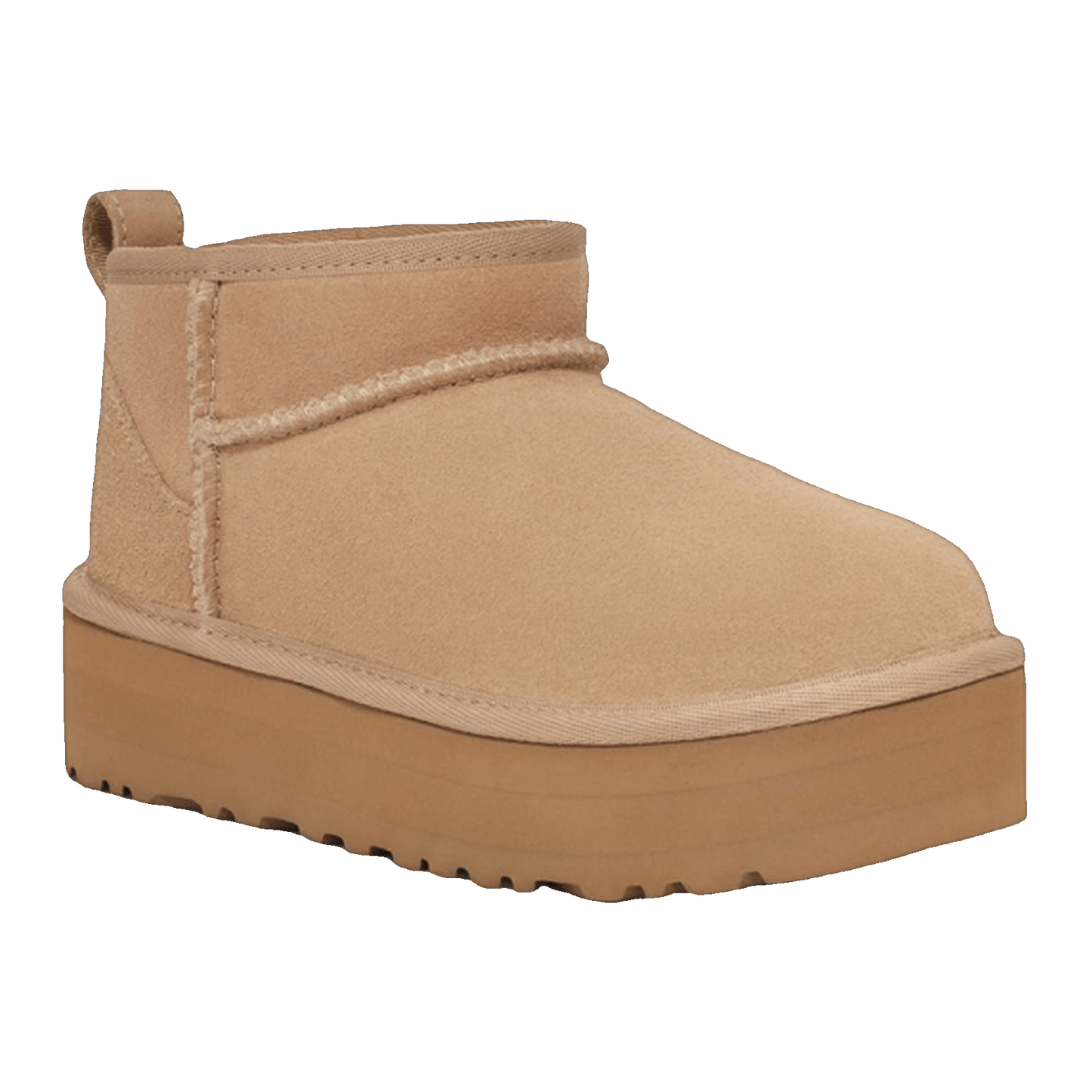 UGG Classic Ultra Mini Platform Boot Sand (Kids) Side